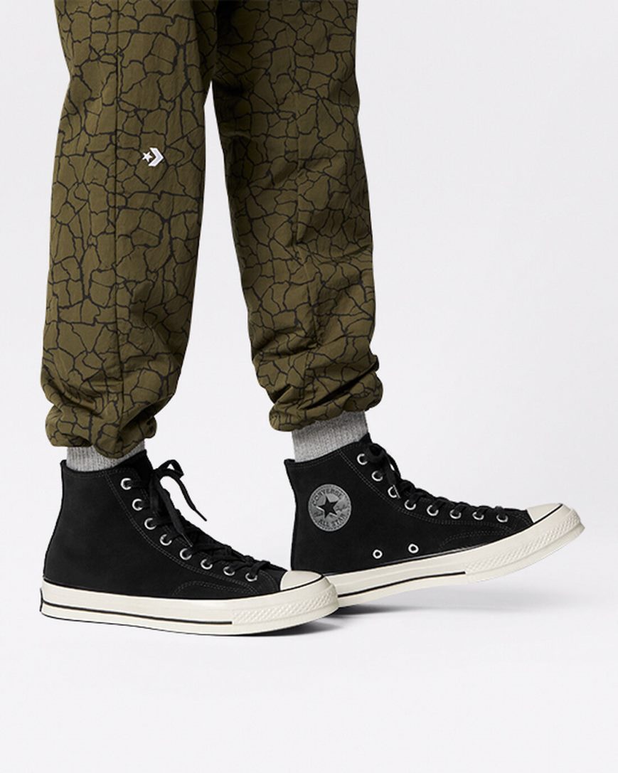 Pánské Boty Vysoké Converse Chuck 70 Semišové Černé | CZ S31DZ76